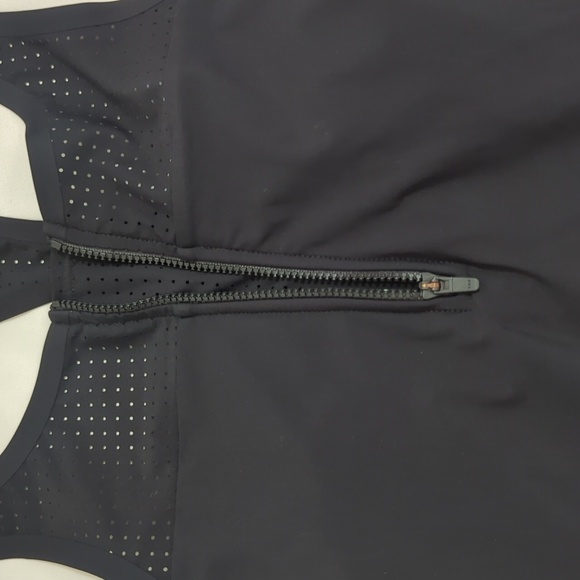 ATHLETA Bonaire Zipfront Tankini, Color Blue/Black Size M - Picture 7 of 16